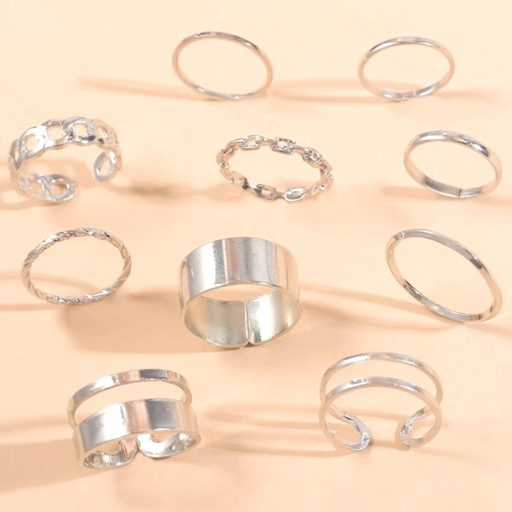 Rings 10 pieces